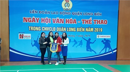 Trường mầm non Long Biên tham gia “Ngày hội Văn hóa-Thể thao” trong CNVCLĐ quận Long Biên năm 2019